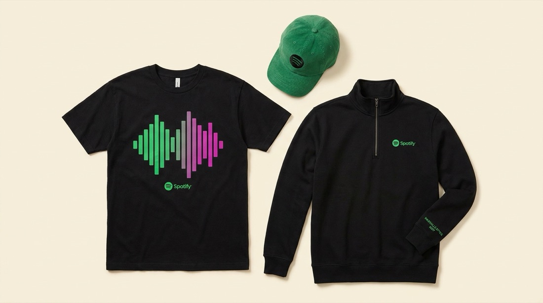 AI-designed Spotify team apparel mockup