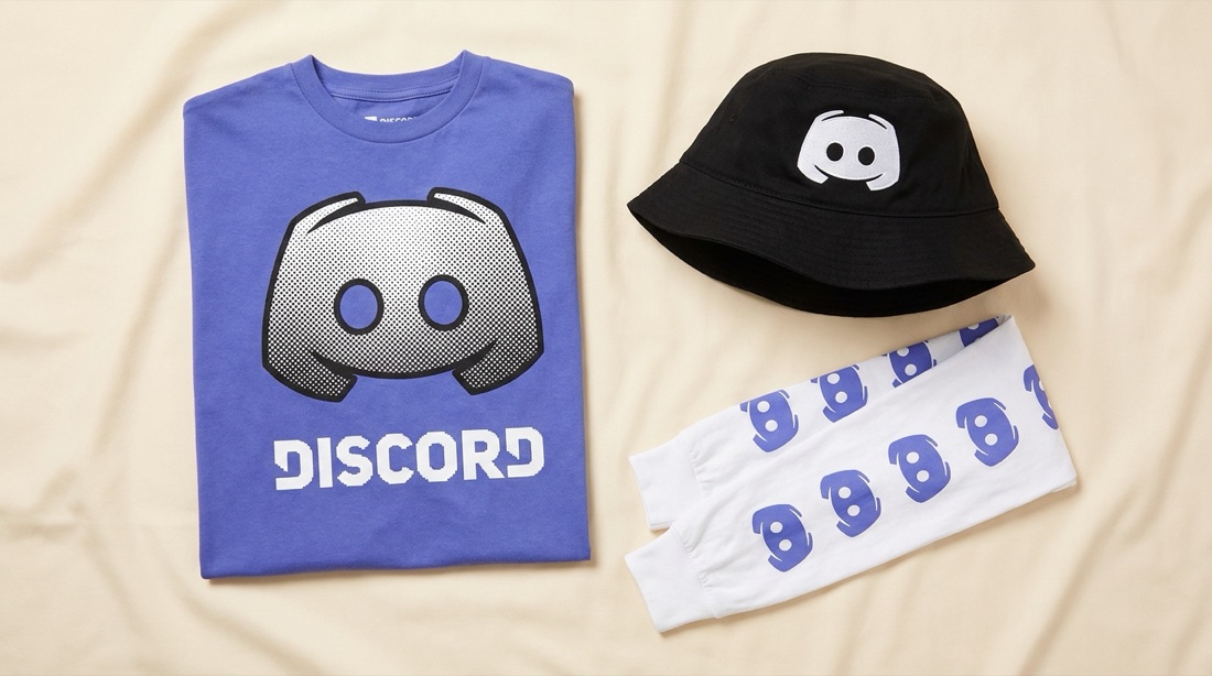 AI-designed Discord launch merch mockup